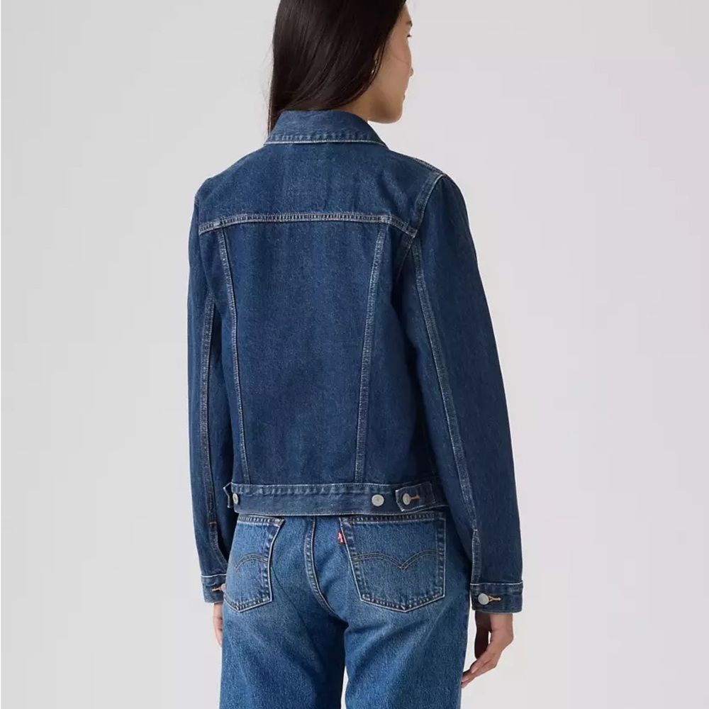 Levi's Women's Original Cotton Denim Trucker Jacket - Picture 3 of 5